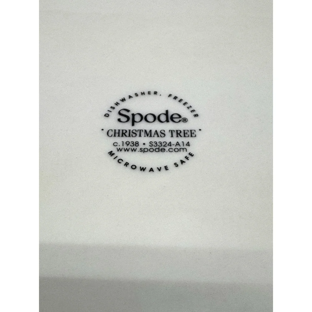 Set 4 Spode Christmas Tree 10.5
